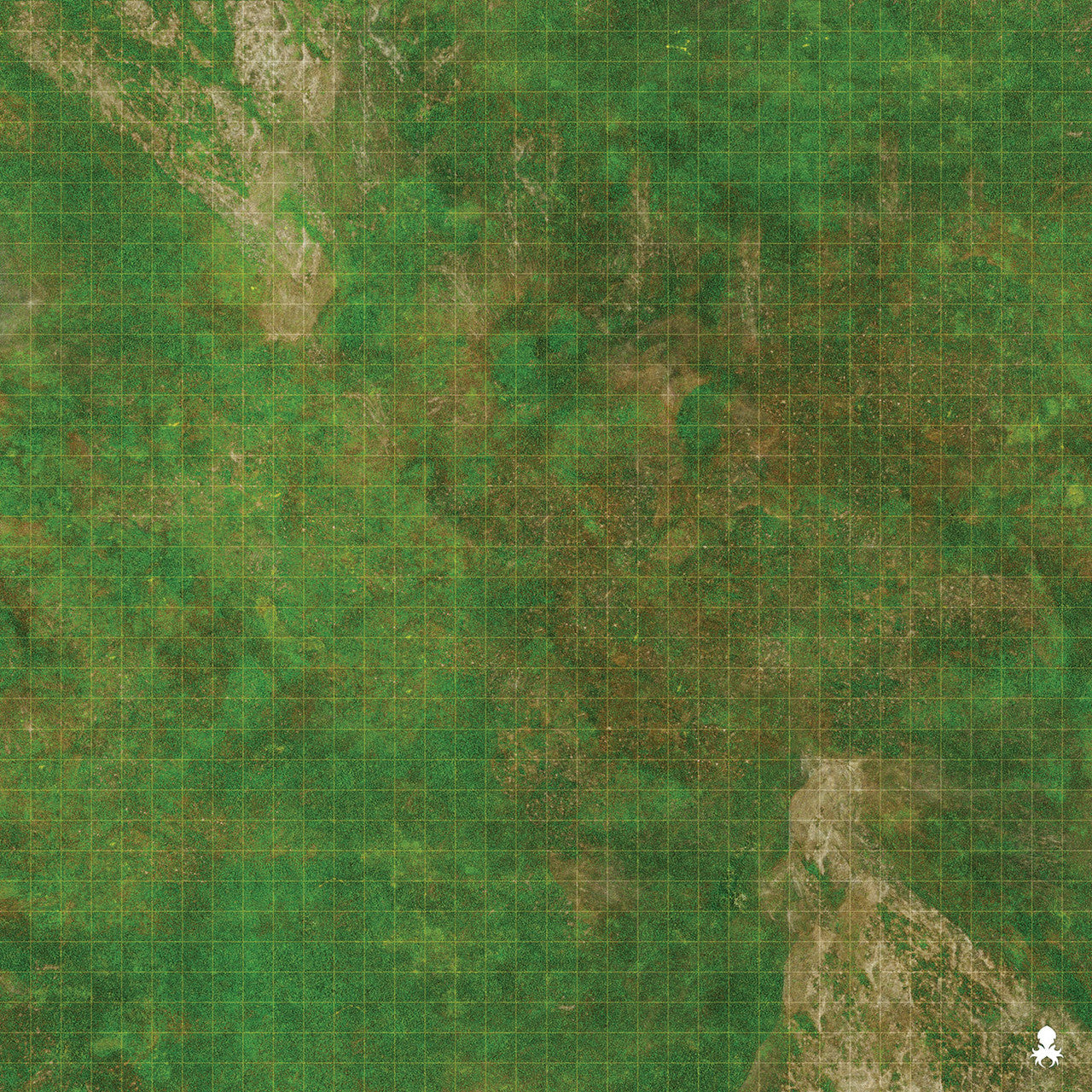 Kraken Dice RPG Encounter Map Quick Mat- Grassy Battlefield 36"x36"